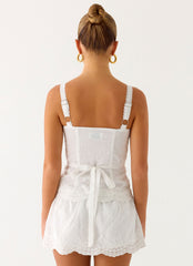 Addictive Mini Skort - White