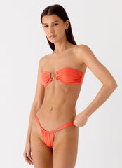 Airlie Scrunch Bikini Bottoms - Orange