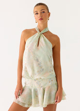 Beginning Mini Dress - Mystic Paisley