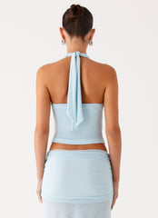 Blaze Halter Top - Blue