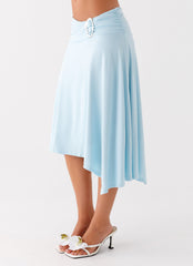 Brisa Midi Skirt - Turquoise