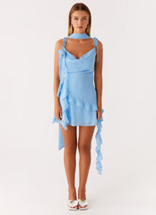 Carina Mini Dress - Blue