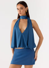 Celestin Top - Washed Navy