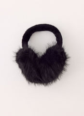 Collina Faux Fur Ear Muffs - Black