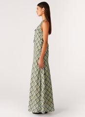 Coralie Maxi Dress - Cedar Check
