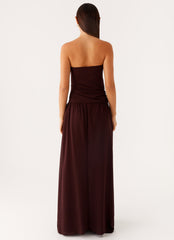 Covia Strapless Maxi Dress - Dark Chocolate
