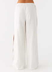 Dalida Linen Pants - Ivory