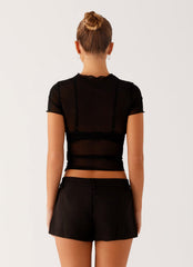 Dalton Mesh T-Shirt - Black
