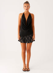 Dasha Cowl Top - Black