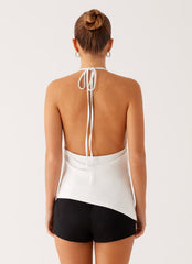 Dasha Cowl Top - White