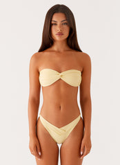 Delta Bandeau Bikini Top - Lemon