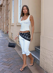 Dotty Dreams Scarf - Black Polkadot