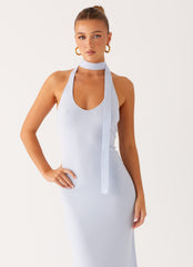 Eddie Knit Maxi Dress - Blue