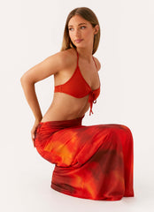 Elixis Maxi Dress - Scarlet Blur