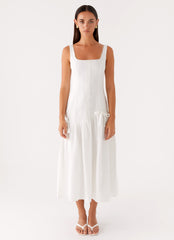 Esmerelda Midi Dress - White