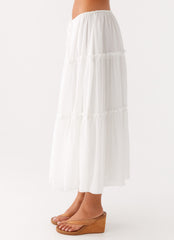 Evi Midi Skirt - Ivory