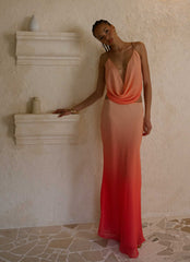 Feliciana Cowl Top - Sunset Ombre
