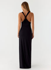 Hidden Agenda Maxi Dress - Black