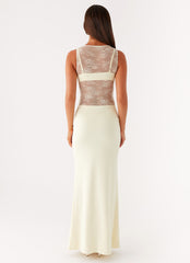 Imperial Maxi Dress - Yellow