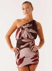 Indianna Mini Dress - Cinnamon Palm