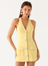 Jeanie Mini Dress - Yellow