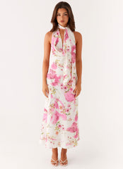 Jensen Midi Dress - Ivory Floral Print