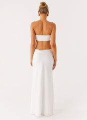 Kiss Me Cut Out Maxi - Ivory