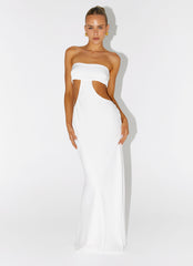Kiss Me Cut Out Maxi - Ivory
