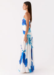 Laidee Maxi Dress - Cerulean Bloom