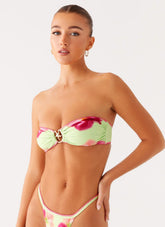 Laurel Bikini Top - Green Tropical