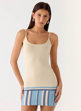 Lion Heart Knit Mini Dress - Ivory