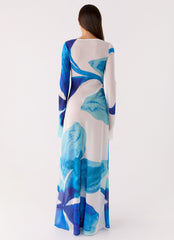 Lorde Maxi Dress - Cerulean Bloom