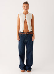 Maali Knit Top - White