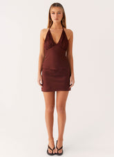 Mabel Mini Skirt - Chocolate