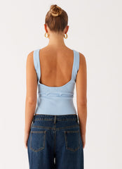 Macall Knit Tank - Blue