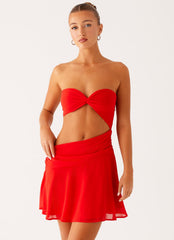 Marbella Mini Dress - Red
