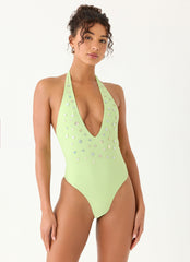 Mattia One Piece Swimsuit - Lime