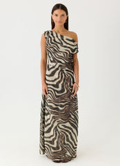 Mernas Maxi Dress - Zebra