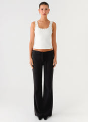 Miliani Eyelet Top - White