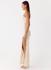 Minni Sequin Maxi Dress - Ivory