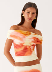 Moka Off Shoulder Top - Mimosa Blossom