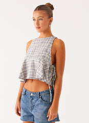 Osborne Halter Top - Check