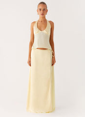 Pollie Maxi Skirt - Yellow