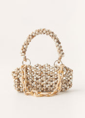 Poolside Muse Beaded Bag - Ivory
