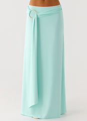 Ravi Maxi Skirt - Aqua