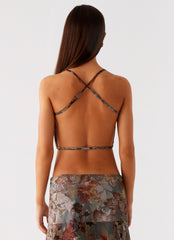 Rosewood Cowl Top - Vintage Blossom