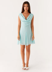 Shayla Mini Dress - Turquoise