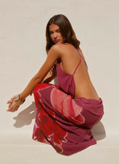 Sweet Charm Cowl Neck Top - Violette