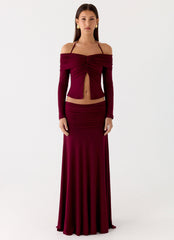 Thorness Long Sleeve Top - Plum