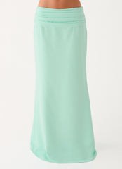 Tillie Maxi Skirt - Aqua